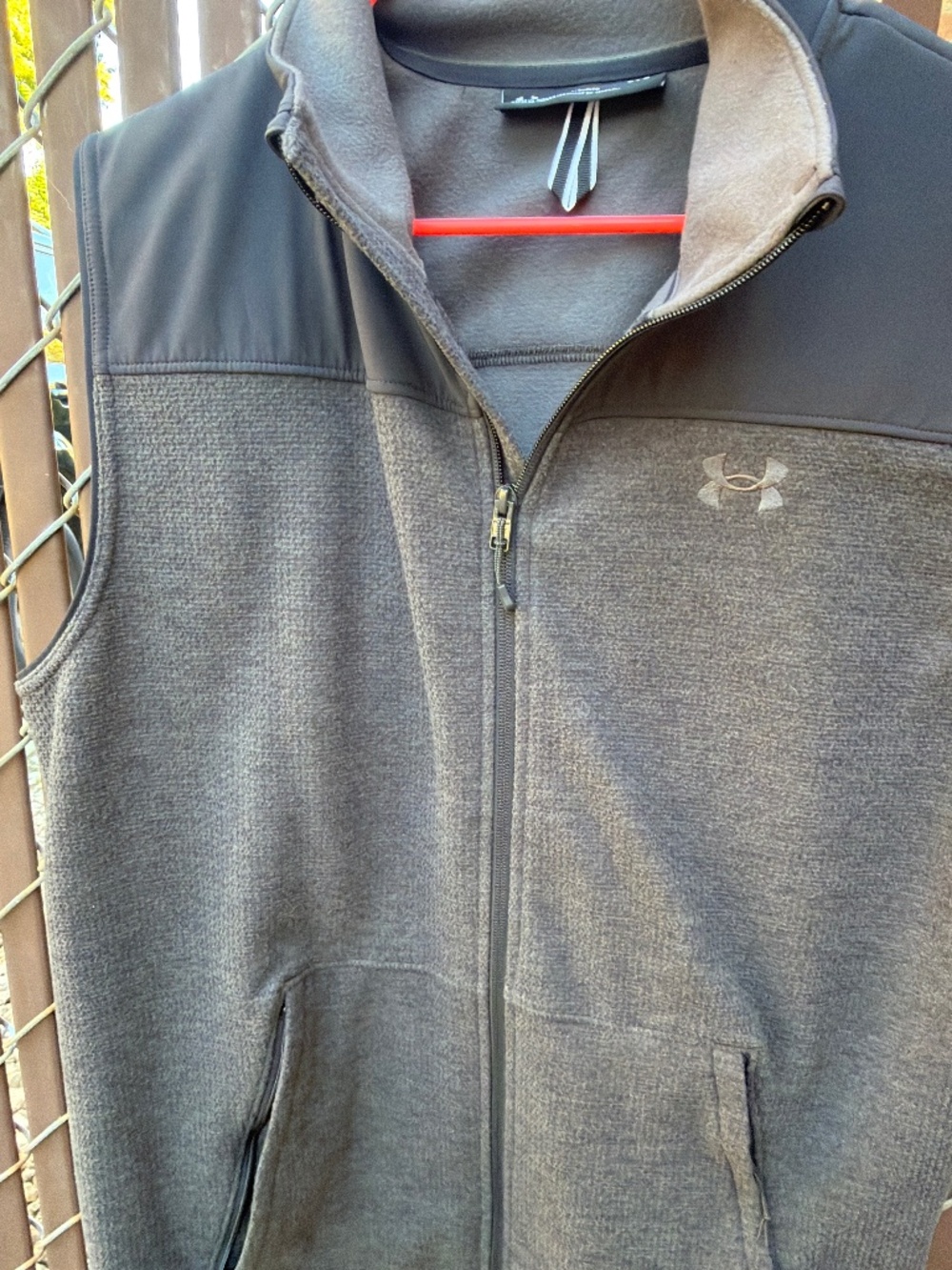 Under Armour gray fleece vest size L #vest #athletic New without the tags.  #win